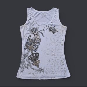 RXB Late 2000s Y2K Affliction-core Sleeveless Top